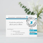 RSVP-instapkaart naar Trinidad en Tobago Kaart (Staand voorkant)