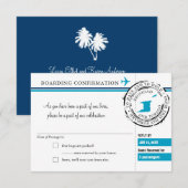 RSVP-instapkaart naar Trinidad en Tobago Kaart (Voorkant / Achterkant)