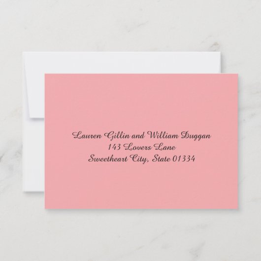 RSVP instapkaart Navy Blue & Blush Pink (Achterkant)