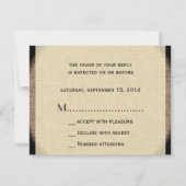 RSVP Jazz Age Huwelijksuitnodiging Art Deco Style (Achterkant)