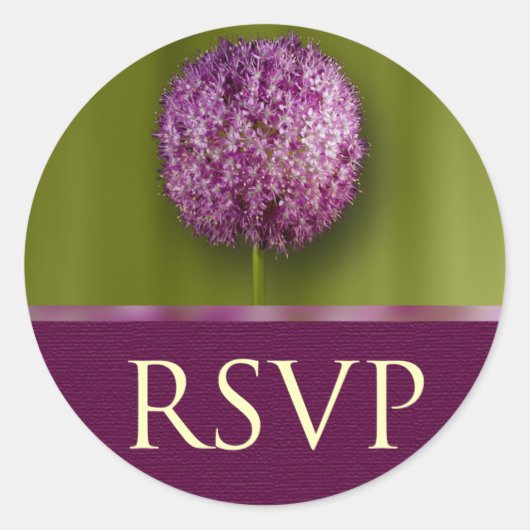 RSVP-Jubileum en gebeurtenisenvelopzegel Ronde Sticker (Voorkant)