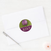 RSVP-Jubileum en gebeurtenisenvelopzegel Ronde Sticker (Envelop)