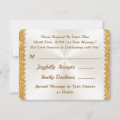 RSVP-Jubileum met 60e bruiloft Kaart (Achterkant)