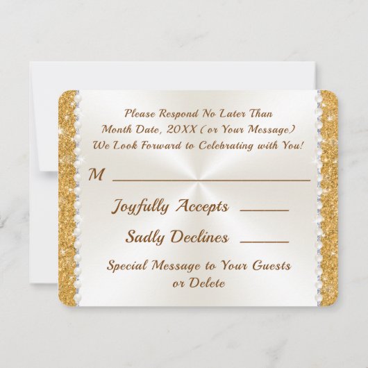 RSVP-Jubileum met 60e bruiloft Kaart (Achterkant)