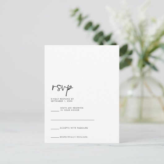 RSVP Kaart (Staand voorkant)