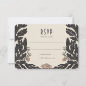 RSVP-kaart Art Nouveau Kaart (Voorkant)