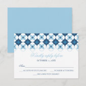 RSVP-kaart - Baptisme, Christening Uitnodiging - J (Voorkant / Achterkant)