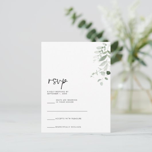 RSVP-kaart Briefkaart (Staand voorkant)