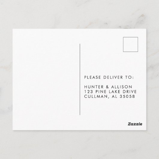 RSVP-kaart Briefkaart (Achterkant)