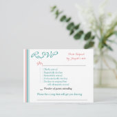 RSVP-kaart Briefkaart (Staand voorkant)