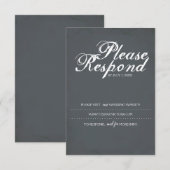 RSVP-kaart, bruiloft-website RSVP Kaartje (Voorkant / Achterkant)