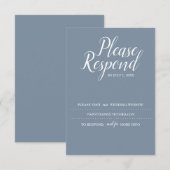 RSVP-kaart, bruiloft-website RSVP Kaartje (Voorkant / Achterkant)