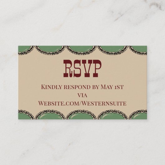 RSVP-kaart Contactkaartje (Voorkant)