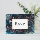 RSVP-kaart Donker en Moody Wedding RSVP Kaartje (Staand voorkant)