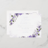 RSVP-kaart Folie Uitnodiging Briefkaart (Voorkant / Achterkant)