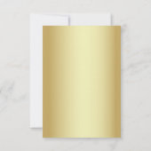 RSVP-kaart Glitter Gold Reminder Wedding RSVP Kaartje (Achterkant)