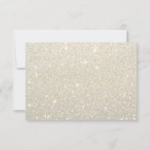RSVP-kaart - Gouden witte Glit Fab RSVP Kaartje (Achterkant)