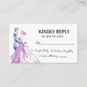 RSVP-kaart - Illustratie kunst - Informatiekaartje (Voorkant)