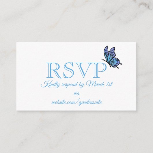 RSVP-kaart Informatiekaartje (Voorkant)