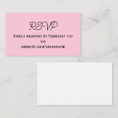 RSVP-kaart Informatiekaartje (Voorkant / Achterkant)