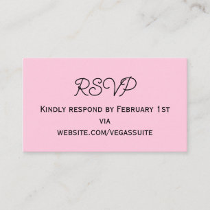 RSVP-kaart Informatiekaartje