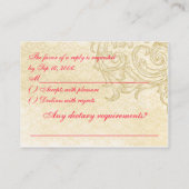 RSVP-kaart Informatiekaartje (Achterkant)