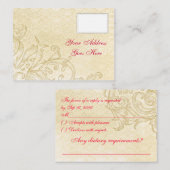 RSVP-kaart Informatiekaartje (Voorkant / Achterkant)