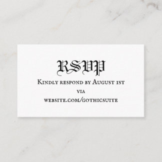 RSVP-kaart Informatiekaartje