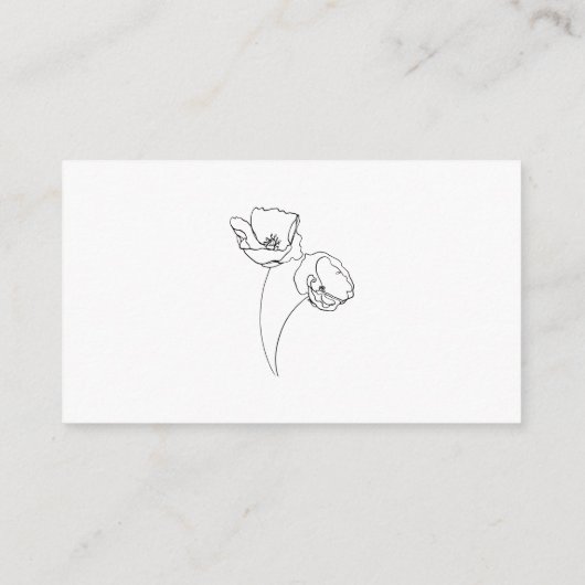 RSVP kaart invoegen - Minimalistische Poppy Warm B (Achterkant)