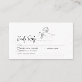 RSVP kaart invoegen - Minimalistische Poppy Warm B (Voorkant)