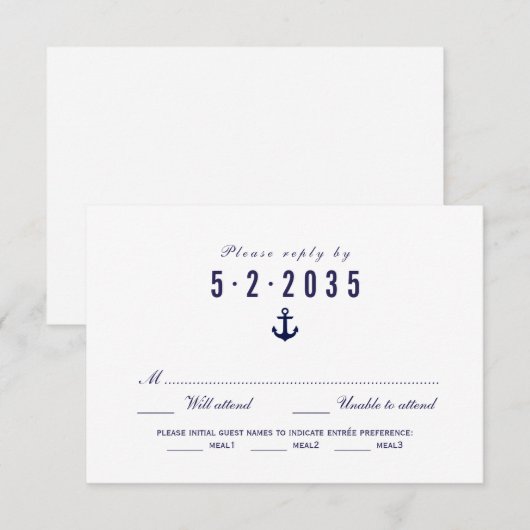 RSVP-Kaart Keuze uit schonnig wit huwelijk RSVP Kaartje (Voorkant / Achterkant)