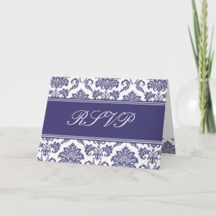 RSVP-kaart met blauw masker