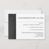 RSVP-kaart met Chalkboard RSVP Kaartje (Achterkant)