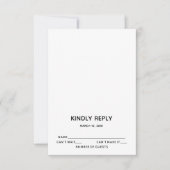 RSVP-kaart met lage balk I RSVP Kaartje (Voorkant)