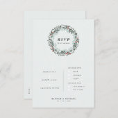  RSVP-kaart met menukeuze Informatiekaartje (Voorkant / Achterkant)