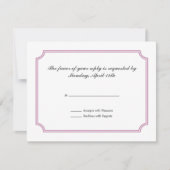 RSVP-kaart met middeleeuws Cross Pattern RSVP Kaartje (Voorkant)