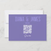 RSVP kaart met QR code Notitiekaartje (Achterkant)