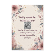 RSVP-kaart met QR-codeantwoord