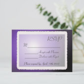 RSVP-kaart met  rand. RSVP Kaartje (Staand voorkant)