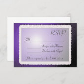 RSVP-kaart met  rand. RSVP Kaartje (Voorkant / Achterkant)