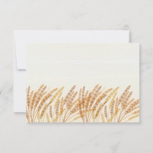 RSVP-kaart met Red Barn Wedding RSVP (Achterkant)