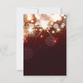 RSVP Kaart - Modern Gouden Glitter Vonken (Achterkant)