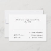 RSVP-kaart Roze Oranje ster van David op elke kleu Kaart (Achterkant)