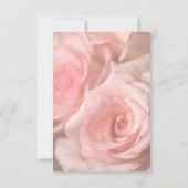 RSVP-kaart Roze rozen RSVP Kaartje (Achterkant)