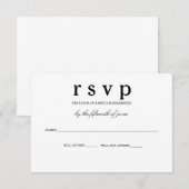 RSVP-kaart RSVP Kaartje (Voorkant / Achterkant)
