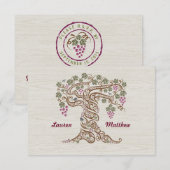 RSVP-kaart Rustic Vineyard Wedding RSVP (Voorkant / Achterkant)