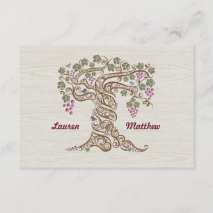 RSVP-kaart Rustic Vineyard Wedding RSVP Kaartje