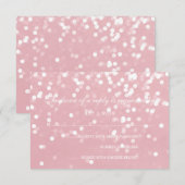 RSVP-kaart - Ruwbruidroze RSVP Kaartje (Voorkant / Achterkant)