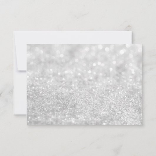 RSVP-kaart - Silver Glit Fab RSVP Kaartje (Achterkant)