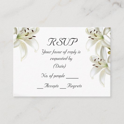 RSVP-kaart Sjabloon (Voorkant)